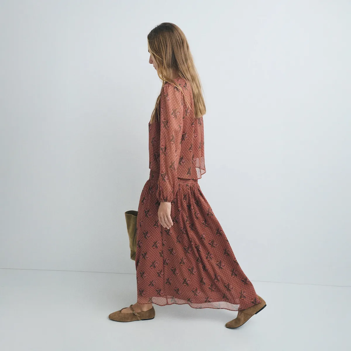 ESEOESE - Falda Estampado Floral Mujer Eseoese