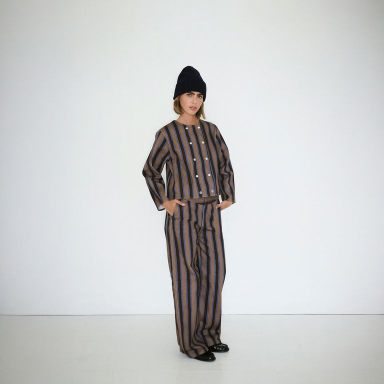 Pantalón Rayas 100% Algodón Mujer