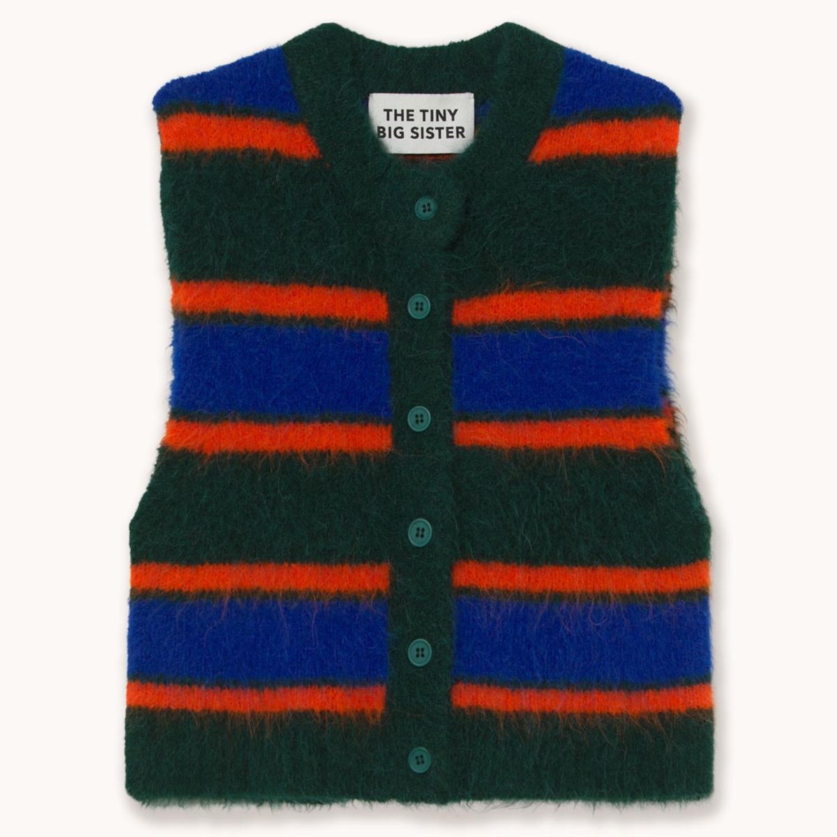 THE TINY BIG SISTER - Chaleco Rayas Sin Mangas Mujer The Tiny Big Sister