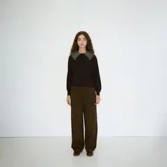 THE TINY BIG SISTER - Chaleco 100% Lana Merino Mujer