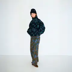 THE TINY BIG SISTER - Chaqueta Sherpa Estampado Floral Mujer