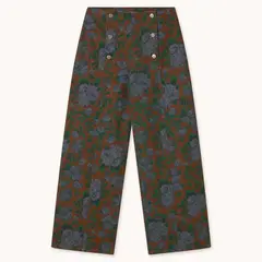 THE TINY BIG SISTER - Pantalón Estampado Botones Algodón Mujer