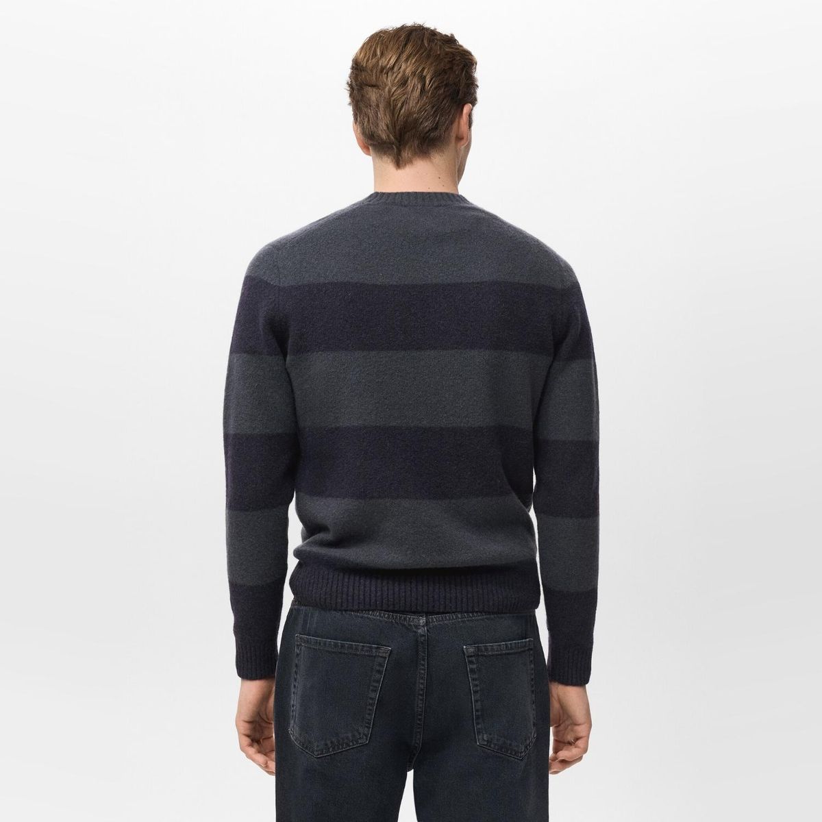 MANGO MAN - Sweater Rayas Mezcla Lana Hombre Mango Man