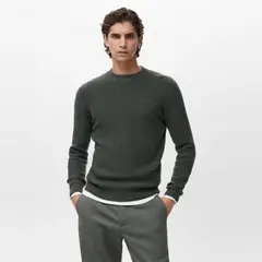 MANGO MAN - Sweater Punto Canalé Hombre