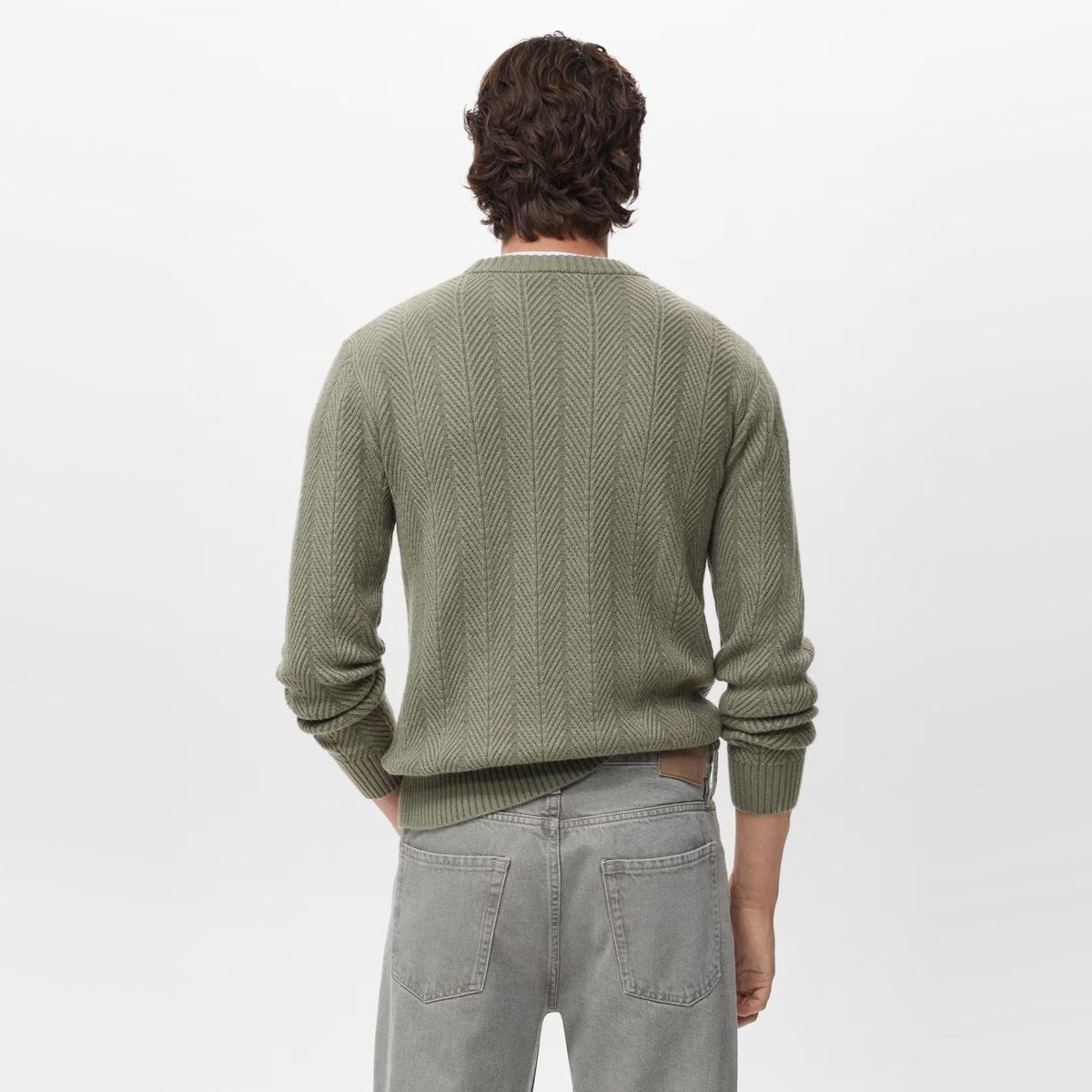MANGO MAN - Sweater Estructura Espiga Hombre Mango Man