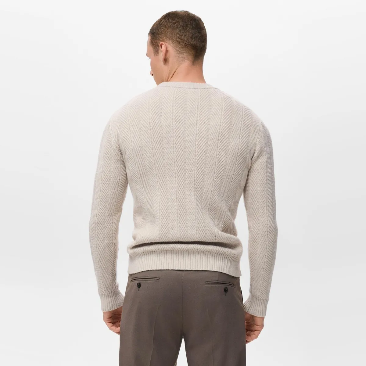 MANGO MAN - Sweater Estructura Espiga Hombre Mango Man