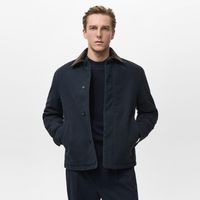 Chaqueta Acolchada Cuello Pana Hombre