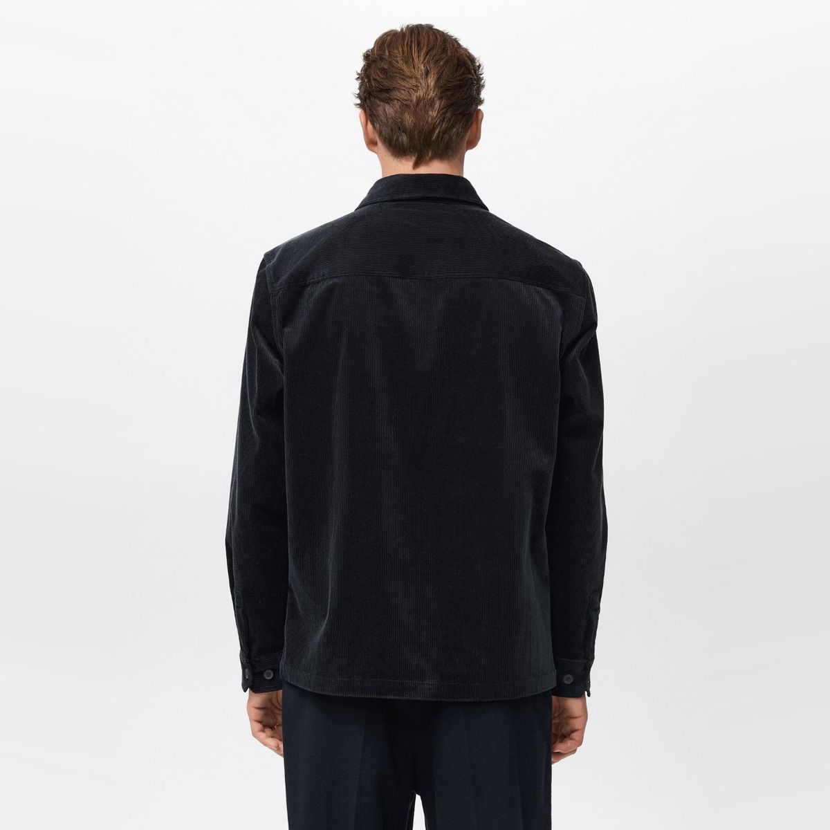MANGO MAN - Sobrecamisa Cotelé Bolsillos Hombre Mango Man