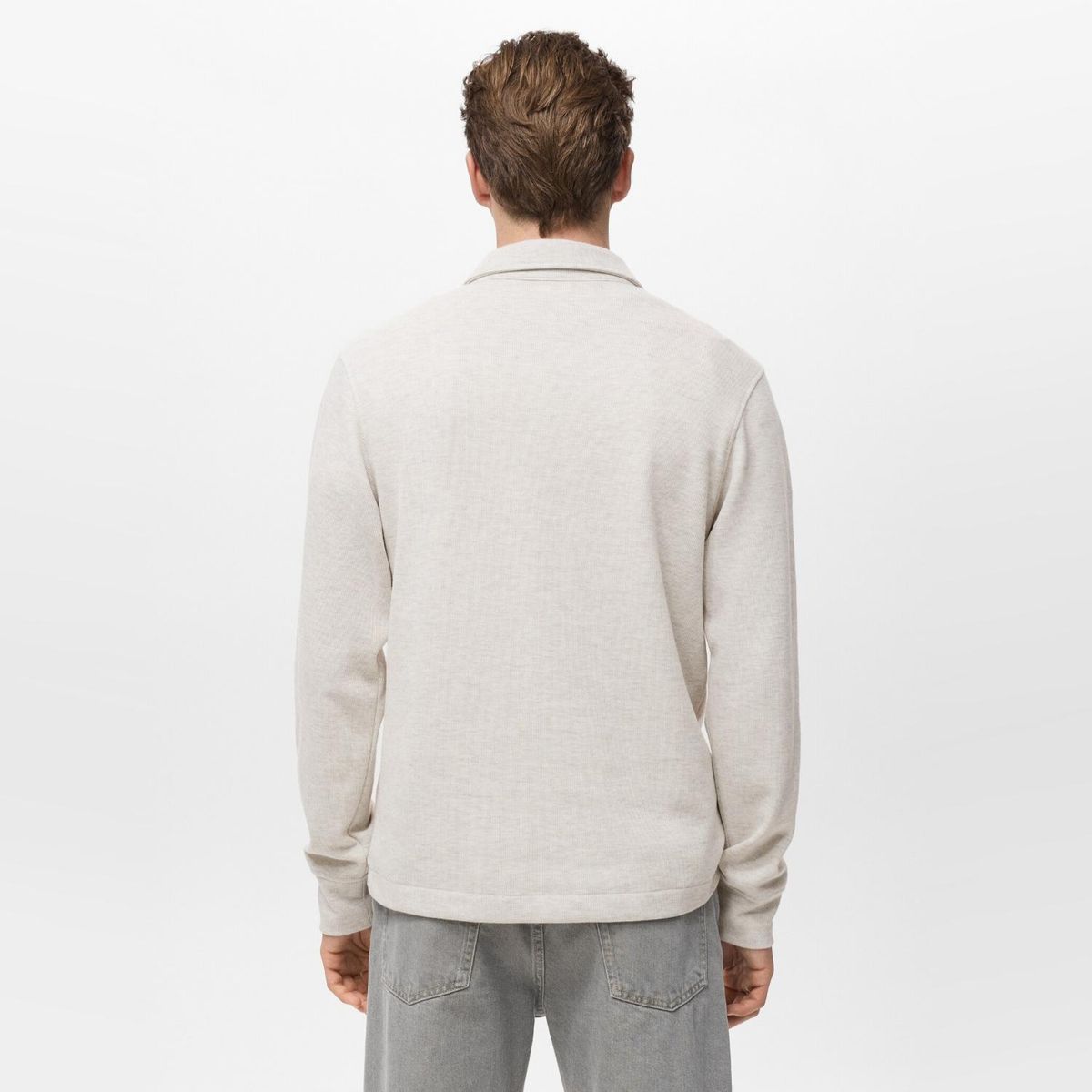 MANGO MAN - Polerón Polo Regular Fit Hombre Mango Man