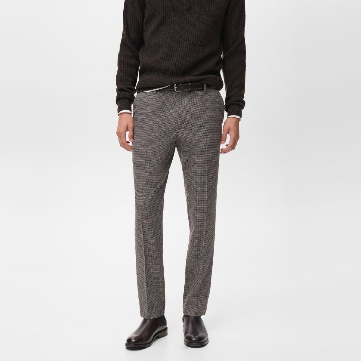 MANGO MAN - Pantalón Franela Slim Fit Hombre Mango Man