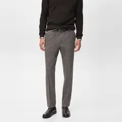 MANGO MAN - Pantalón Franela Slim Fit Hombre