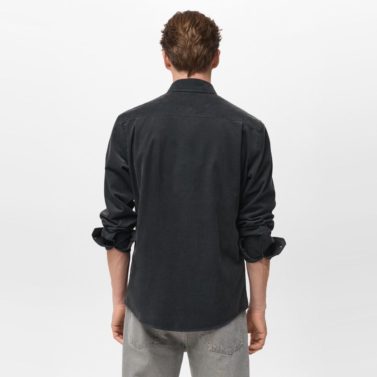 MANGO MAN - Camisa Cotelé Classic Fit Hombre Mango Man