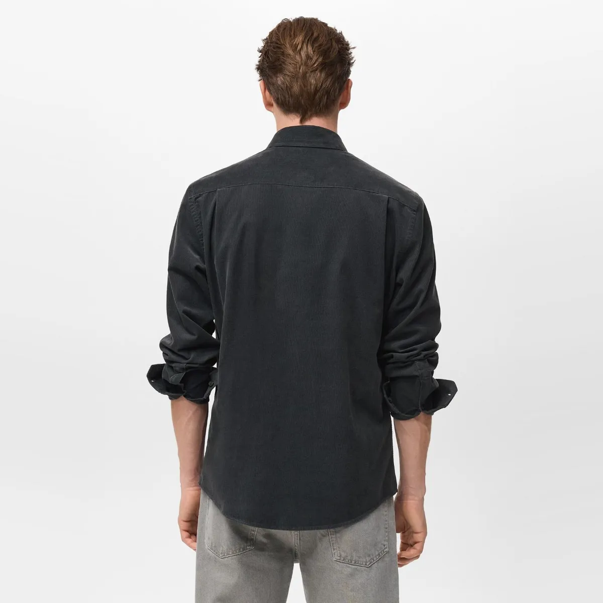 MANGO MAN - Camisa Cotelé Classic Fit Hombre Mango Man