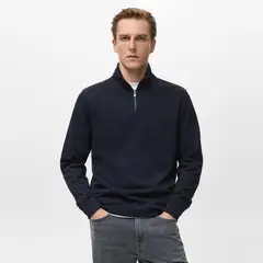 MANGO MAN - Polerón Cremallera Regular Fit Hombre