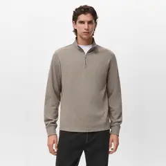 MANGO MAN - Polerón Cremallera Regular Fit Hombre