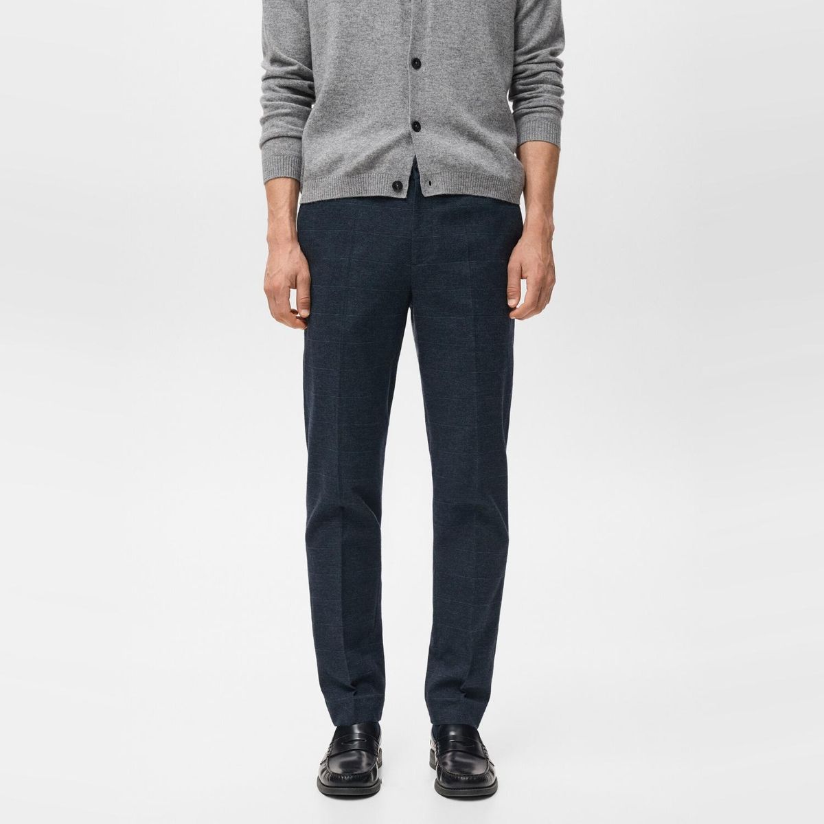 MANGO MAN - Pantalón Franela Slim Fit Hombre Mango Man