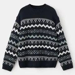MANGO KIDS - Sweater Punto Cenefas Niño