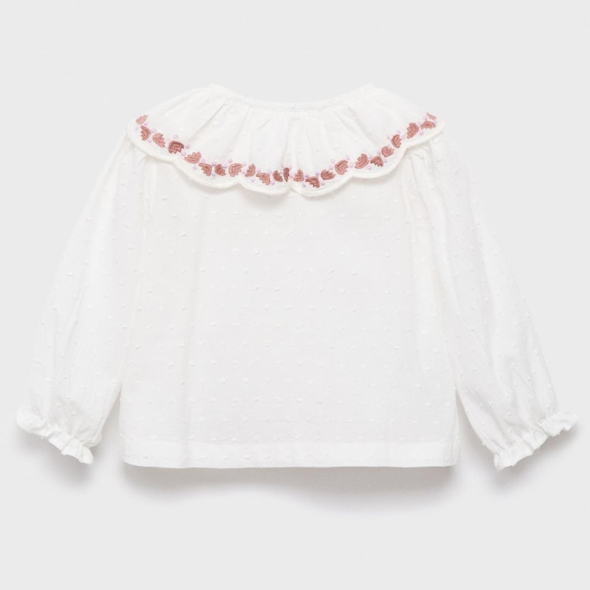 MANGO KIDS - Blusa Plumeti Bordado Bebé Niña Mango Kids