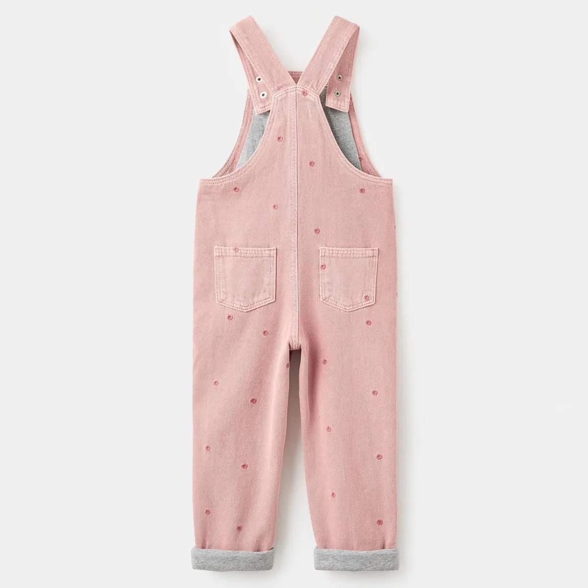 MANGO KIDS - Jardinera Largo Bordado Flores Bebé Niña Mango Kids