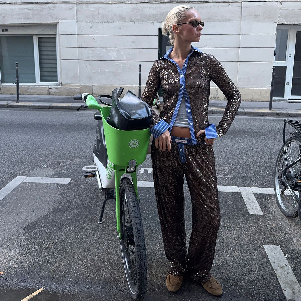 HAND OVER - Pantalón Lentejuelas Charles Mujer Hand Over