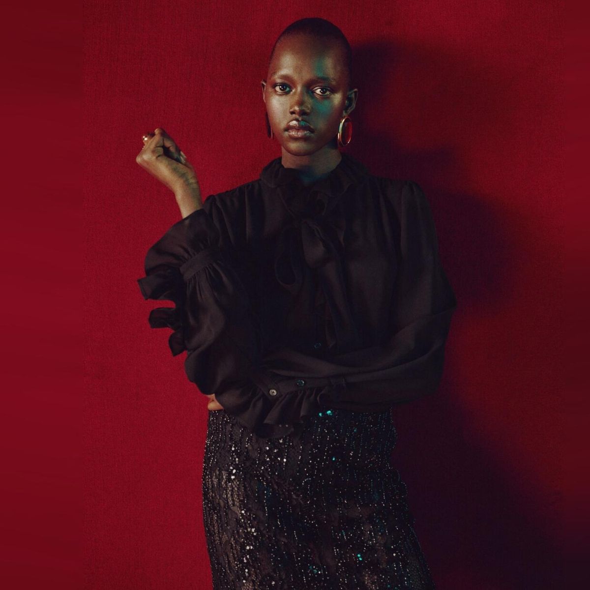 MANGO - Blusa Volantes Fular Mujer Mango