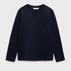 MANGO KIDS - Polera Manga Larga Bolsillo Niño Mango