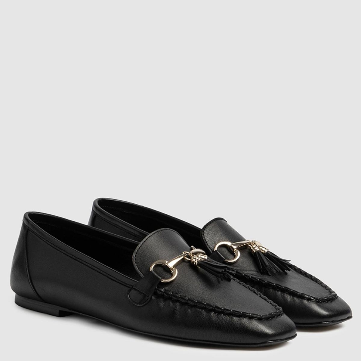 DANSI - Mocasín Mujer Cuero Negro Dansi