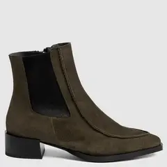 DANSI - Botín Mujer Cuero Verde