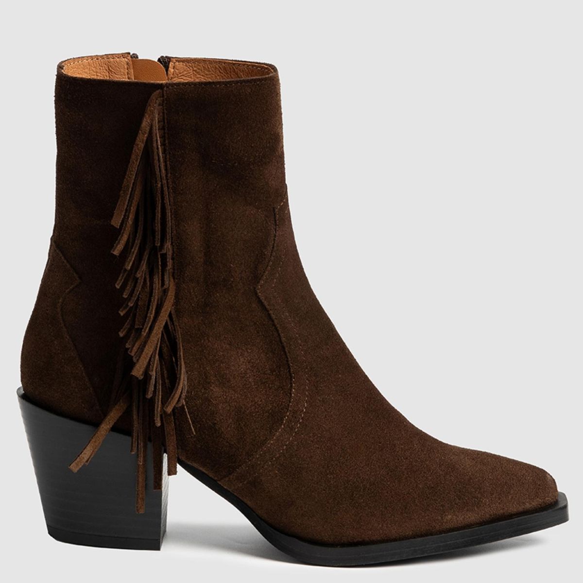 DANSI - Botín Mujer Cuero Café Dansi