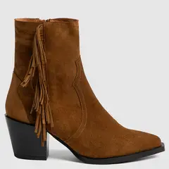 DANSI - Botín Mujer Cuero Café