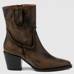 DANSI - Botín Mujer Cuero Café