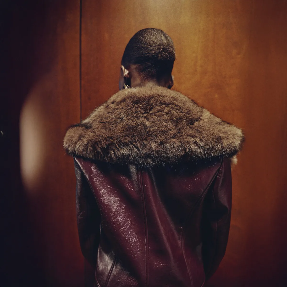 MANGO - Chaqueta Efecto Piel Cuello Pelo Mujer Mango