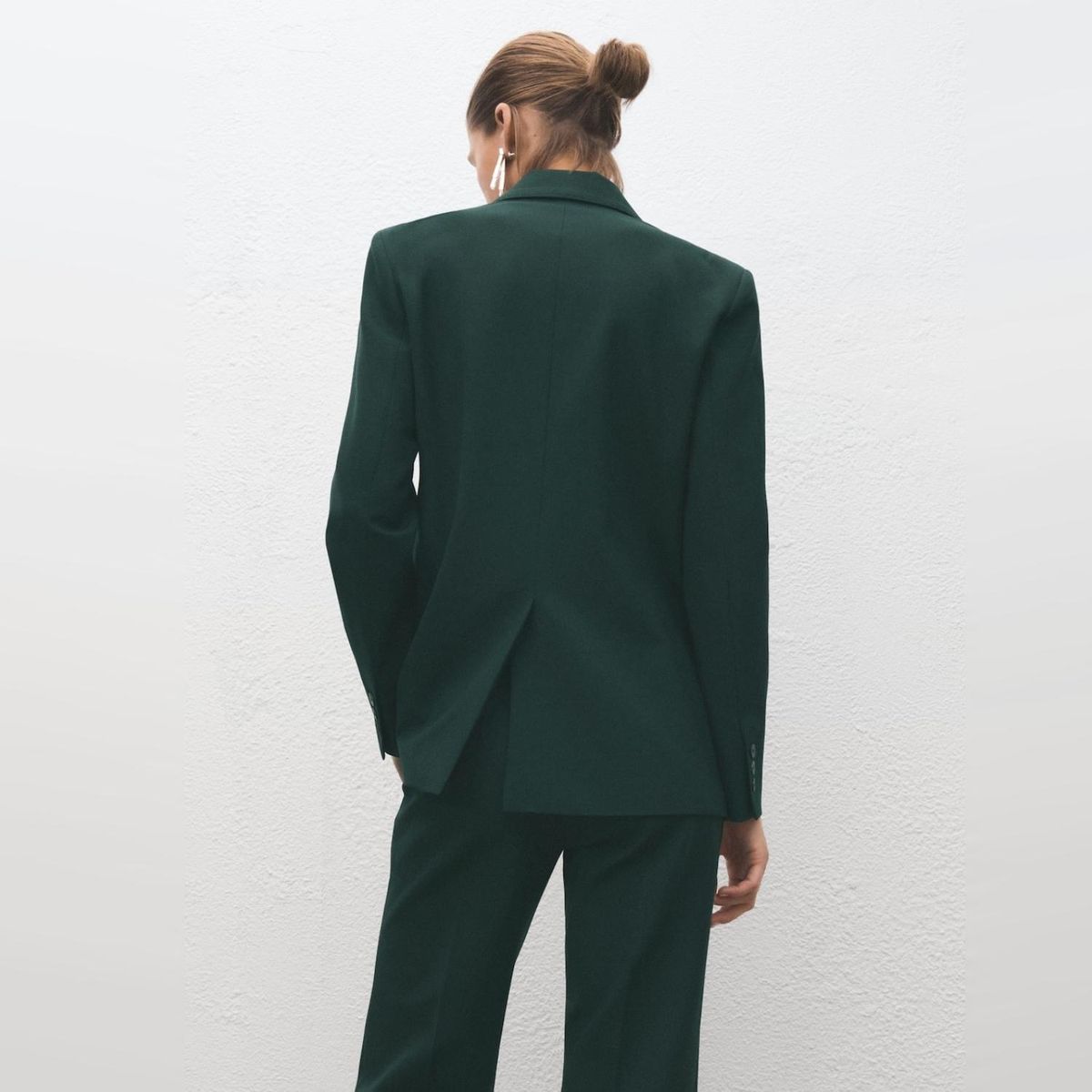 MANGO - Blazer Traje Doble Botonadura Mujer Mango