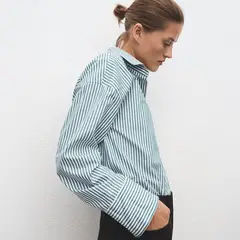 MANGO - Camisa Rayas Oversize Mujer