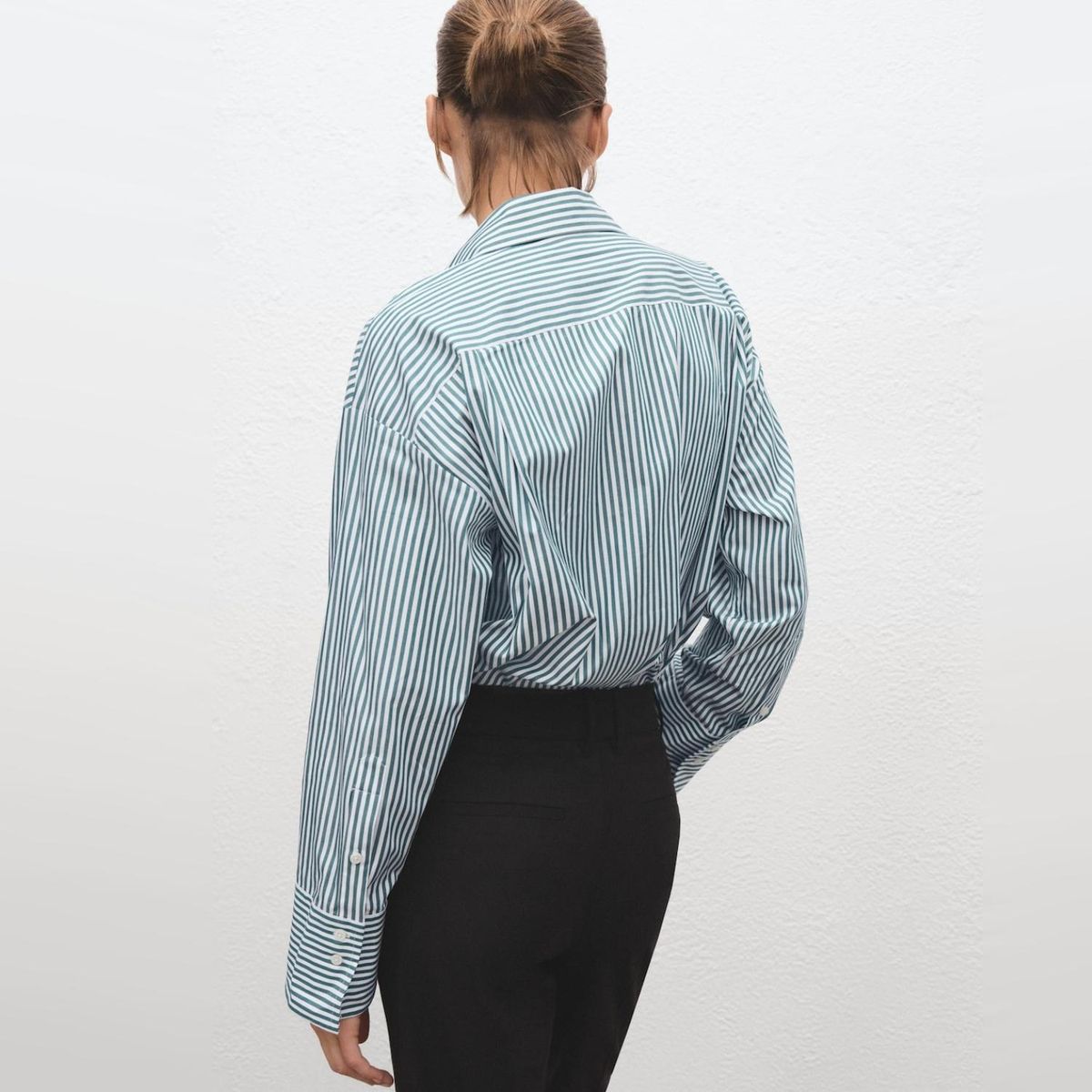 MANGO - Camisa Rayas Oversize Mujer Mango