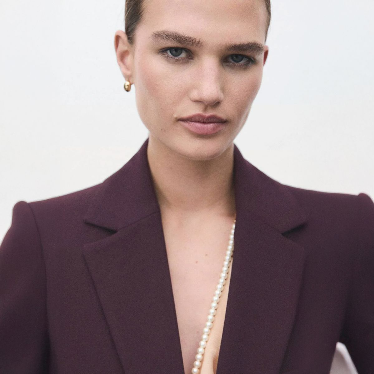 MANGO - Blazer Traje Recta Mujer Mango