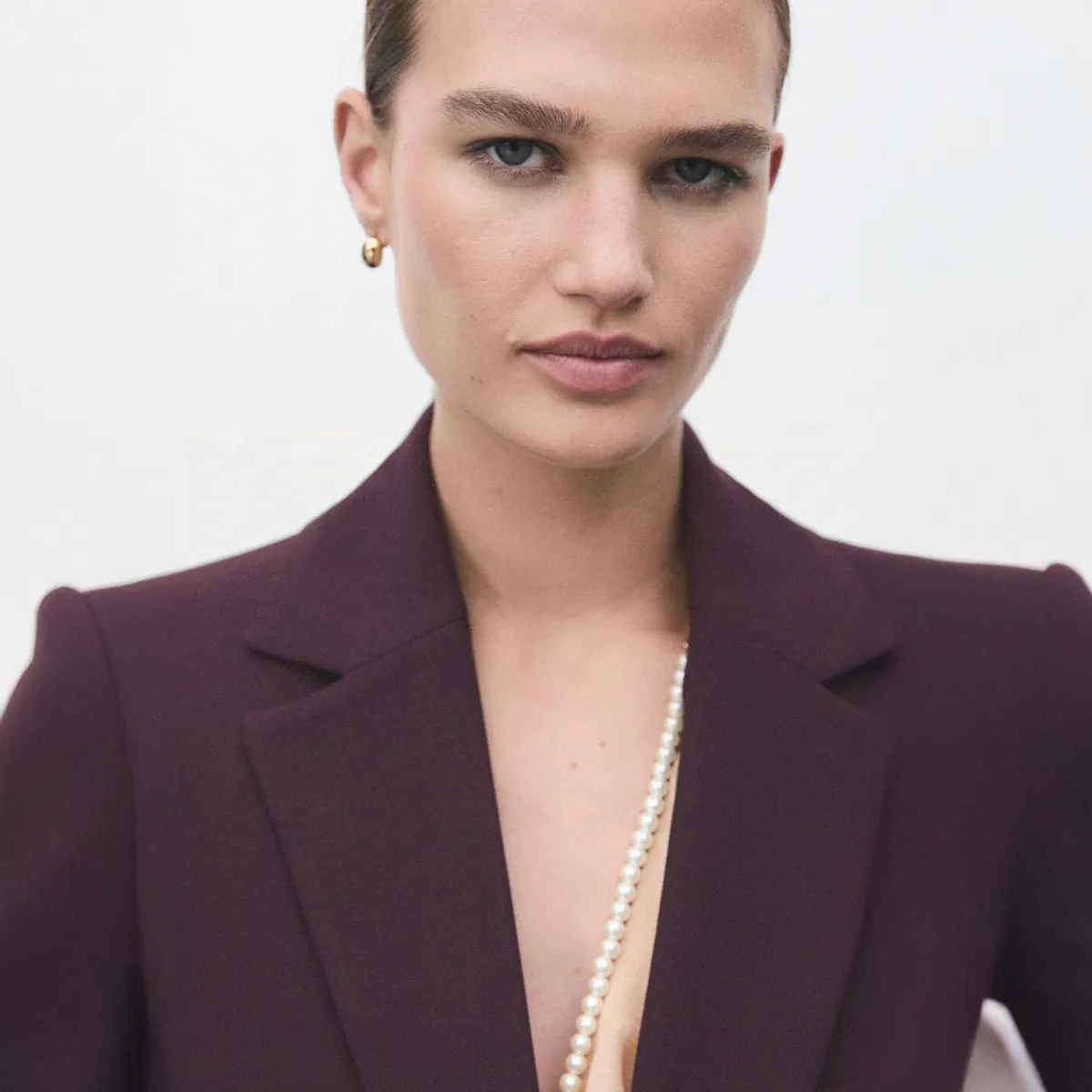 MANGO - Blazer Traje Recta Mujer Mango