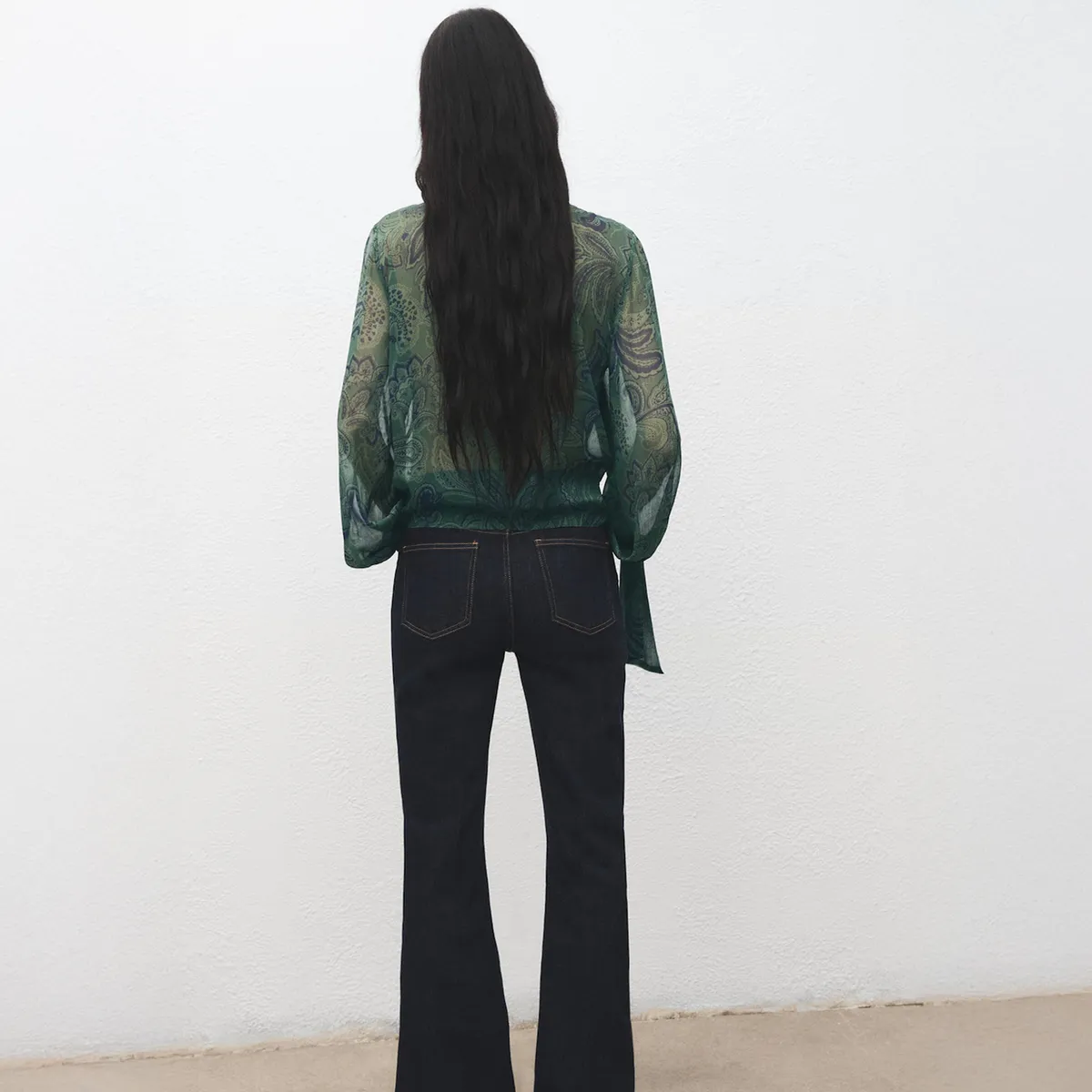 MANGO - Blusa Paisley Fular Mujer Mango
