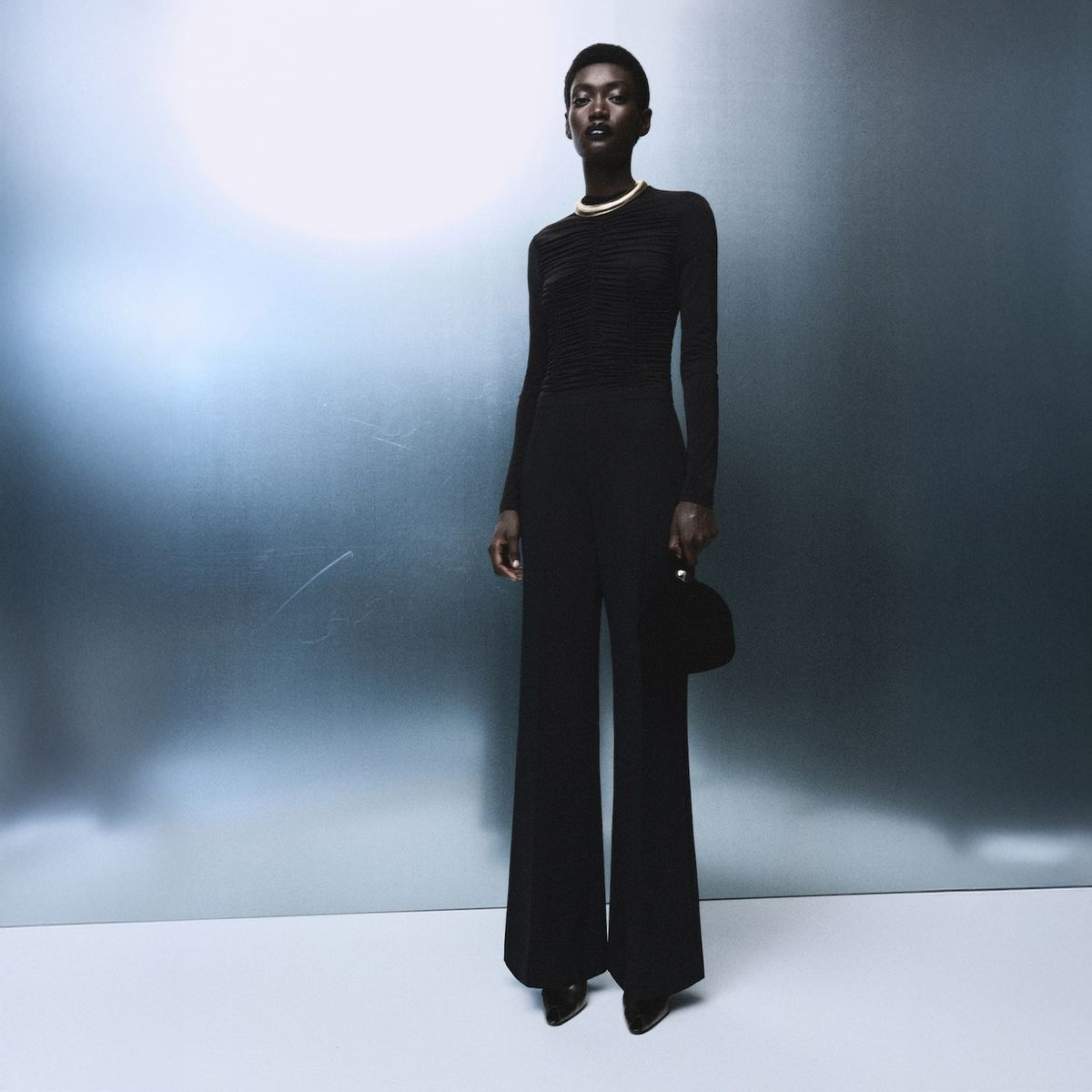 MANGO - Mono Fruncidos Combinado Mujer Mango