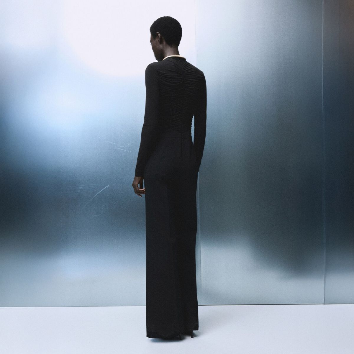 MANGO - Mono Fruncidos Combinado Mujer Mango