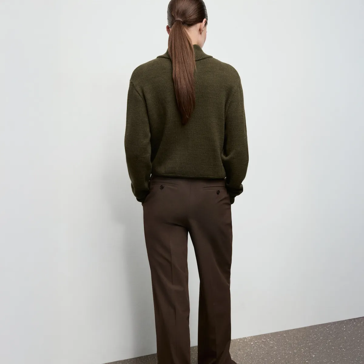 MANGO - Sweater Cuello Perkins Botones Mujer Mango