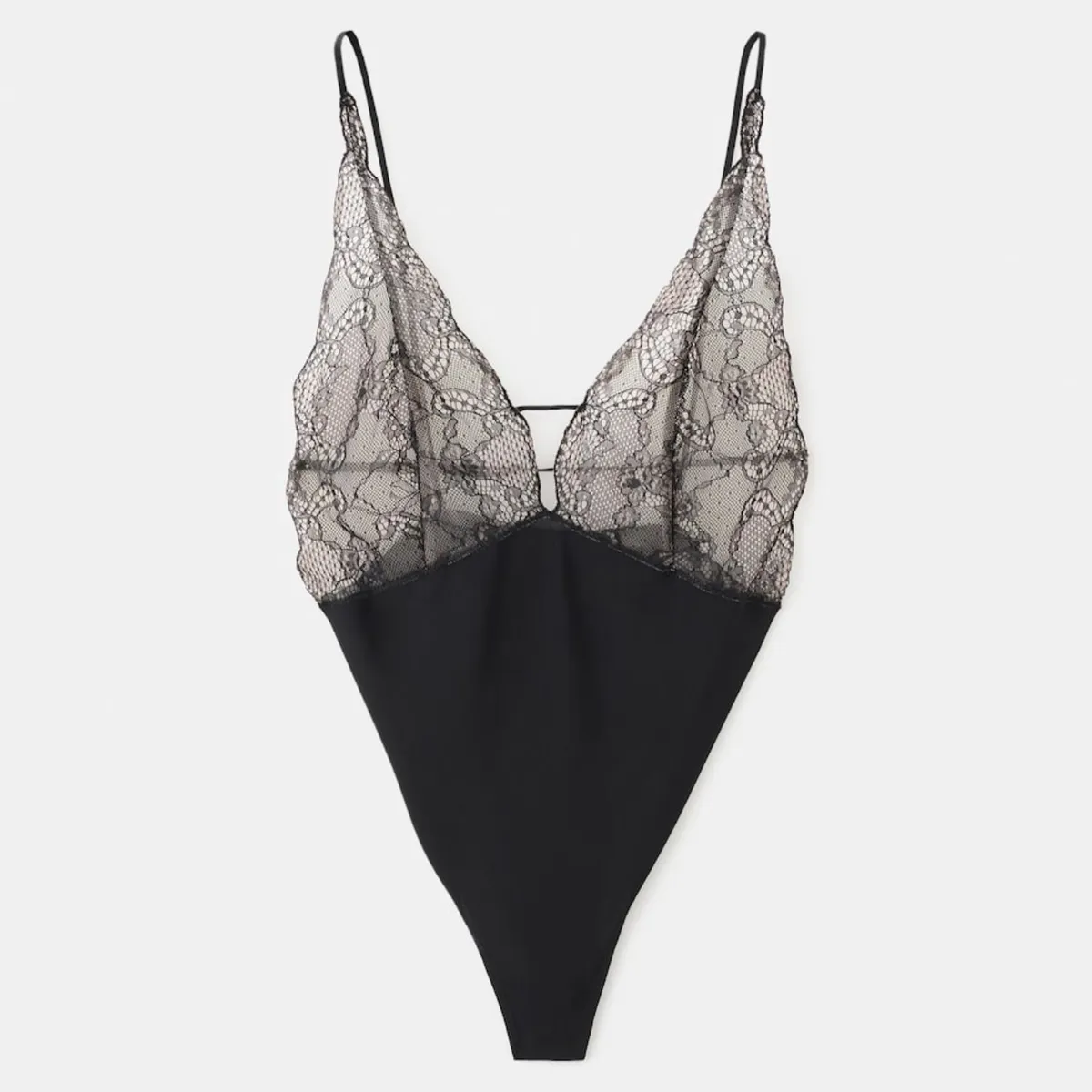 MANGO - Body Combinado Encaje Mujer Mango