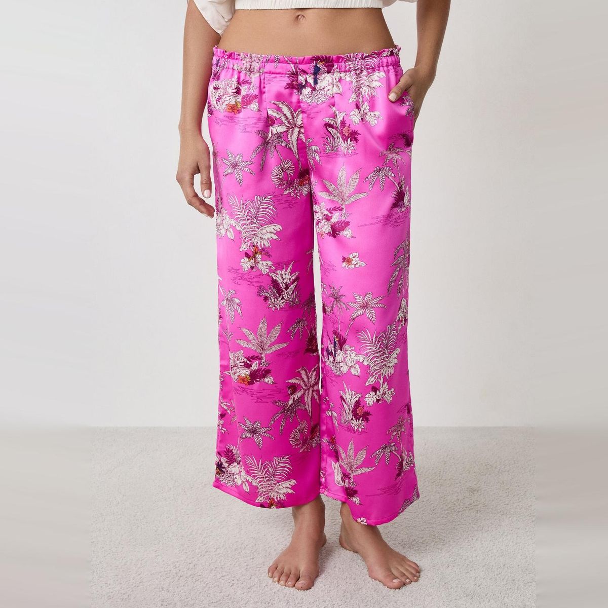 ETAM - Pantalón De Pijama Selva Hibiscus Mujer Etam