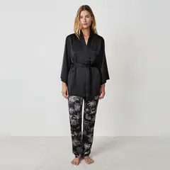 ETAM - Set Pijama Satín 3 Piezas Selva Mujer