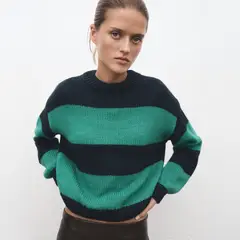 MANGO - Sweater Punto Rayas Mujer