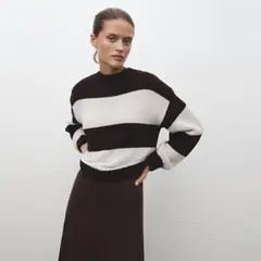 MANGO - Sweater Punto Rayas Mujer
