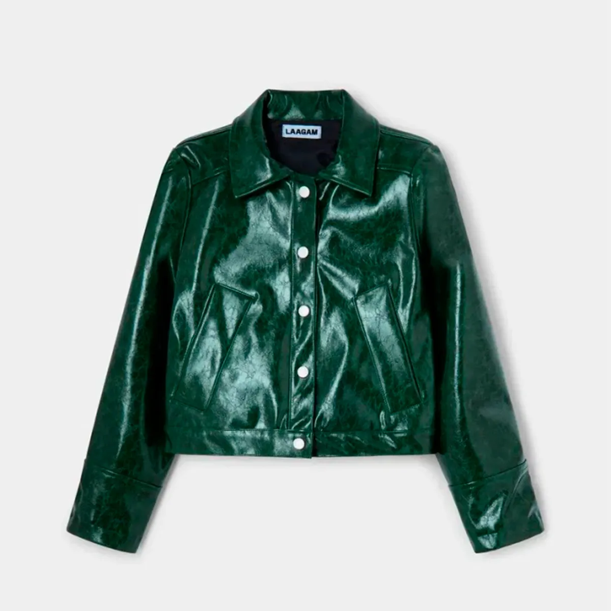 LAAGAM - Chaqueta Cuero Effect Mujer Laagam