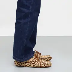 AUGUSTA - Mocasín Mujer Cuero Animal Print