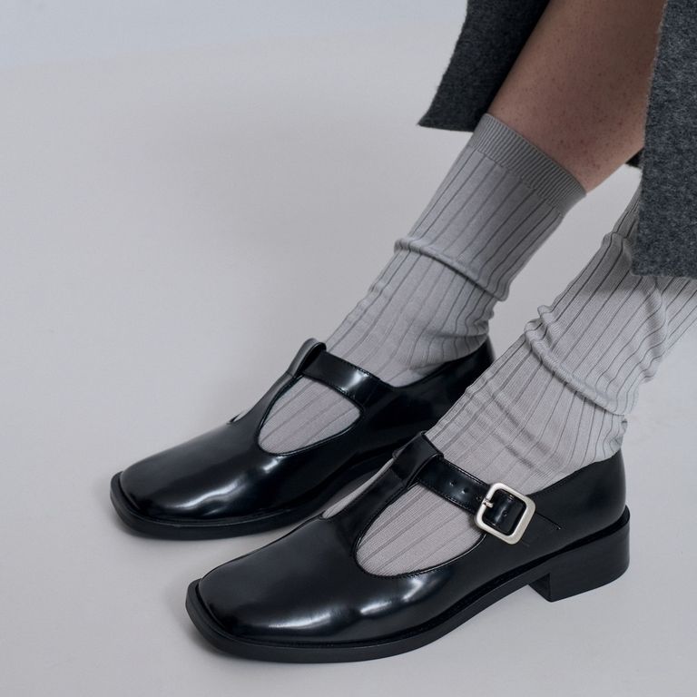 Zapato Casual Mujer Cuero Negro