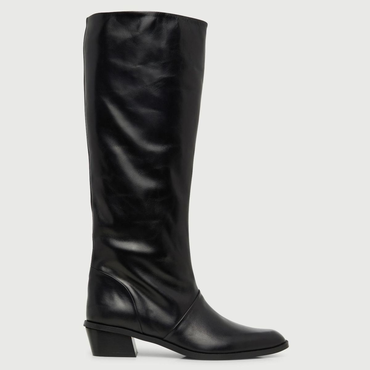 AUGUSTA - Bota Mujer Cuero Negro Augusta